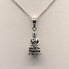 Indian Buddha pendant in solid silver