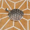 Flower of life symbol pendant in solid silver