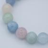 Elastic beryl bead bracelet (Morganite, Aquamarine)