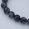 Bracelet Obsidienne Neige 10mm