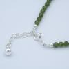 Semi-rigid bracelet Jade round beads