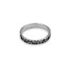 Solid silver Breton triskelion wedding ring