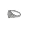 Celtic interlacing ring in solid 925 silver
