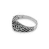 Celtic ring in solid silver Triskel and interlacing