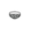 Celtic ring in solid silver Triskel and interlacing