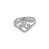 Large Breton triskelion ring in solid silver