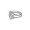 Large Breton triskelion ring in solid silver
