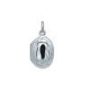 Cassolette pendant photo holder solid silver 925/1000