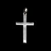 religious cross pendant in solid silver 925/1000