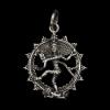 Hindu Shiv Indian god pendant in solid silver
