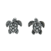 Sterling silver sea turtle earrings or studs