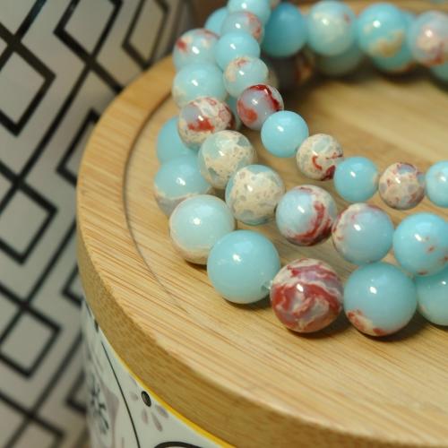 Shoushan imperial jasper natural stone elastic bracelet