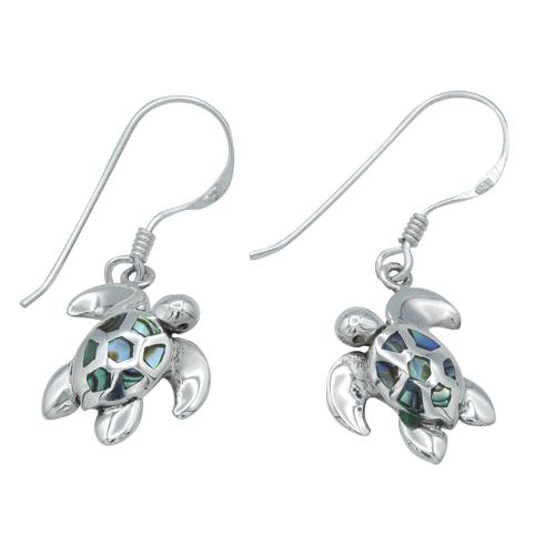 Mother-of-pearl Abalone Turtles earrings