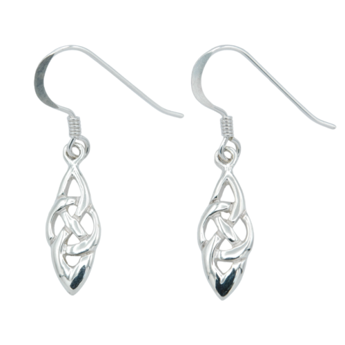 Earrings in sterling silver 925/1000 Celtic knot interlacing