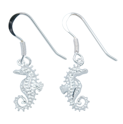 Sparkling sea turtle earrings in sterling silver