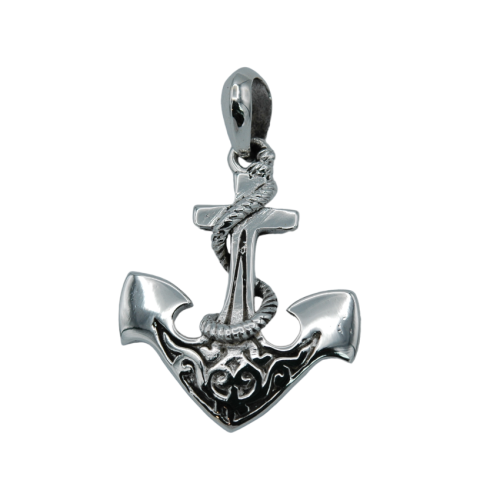 Pendant anchor rope sea collection sterling silver
