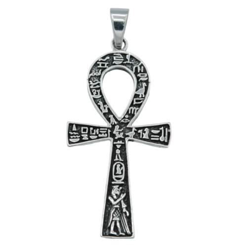Ânkh or Egyptian cross of life pendant in sterling silver