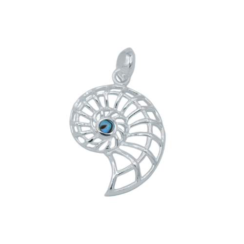 Nautile Mother-of-pearl Abalone openwork pendant