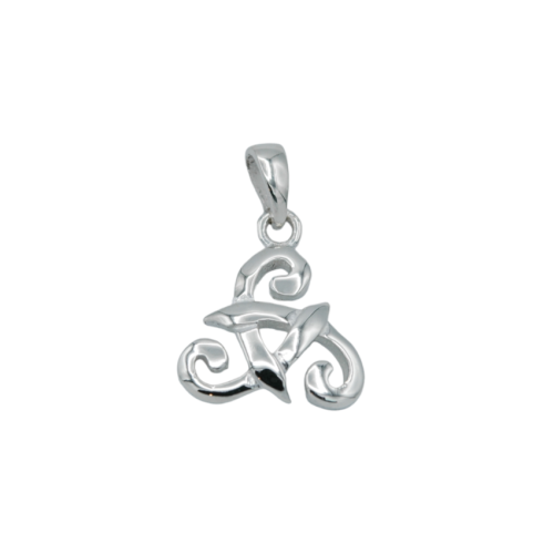 Sterling silver pendant Celtic Triskel 3 branches  man or woman