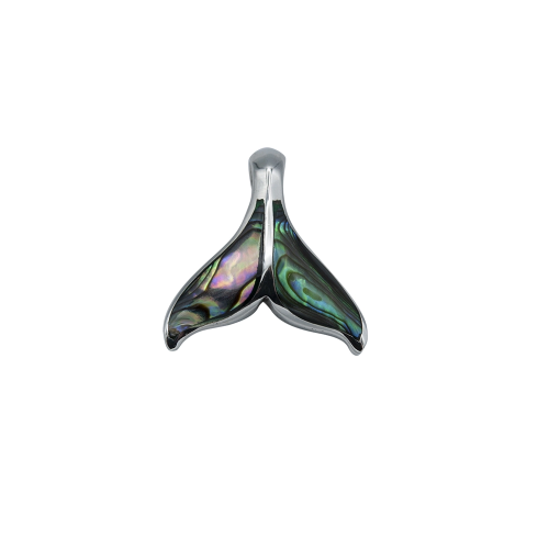 Mother-of-pearl Whale tail pendant Abalone - Model S
