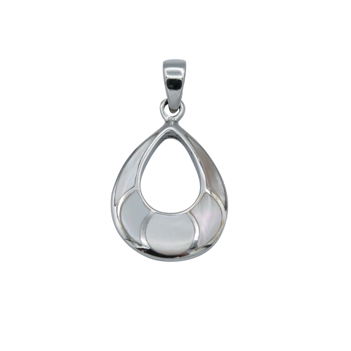 Modern white mother-of-pearl pendant