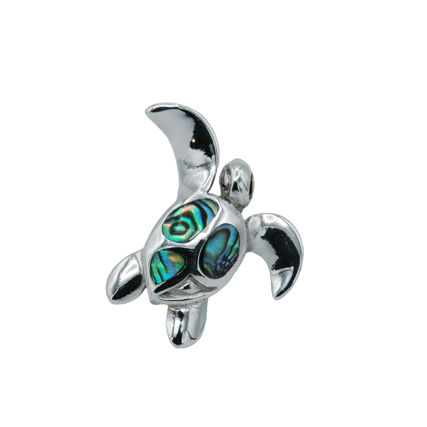 Mother-of-pearl Sea Turtle pendant Abalone