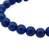 Bracelet en pierre naturelle de lapis lazuli bleu 8mm