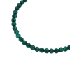 Bracelet semi-rigide perles rondes Malachite