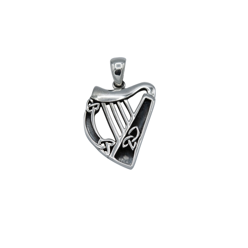 pendentif harpe celtique argent massif 925