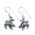 Mother-of-pearl abalone Sea Turtles earrings