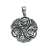 Illuminated Celtic Triskel pendant