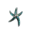 Mother-of-pearl Abalone Starfish Pendant - Model M